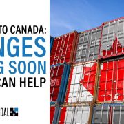 importing to canada changes canada flag on shipping containers blog header